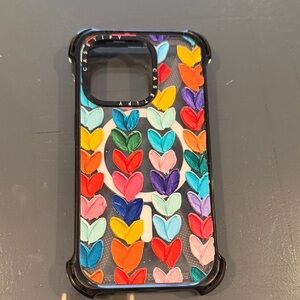 Casetify Multicolor Heart Design Phone Case